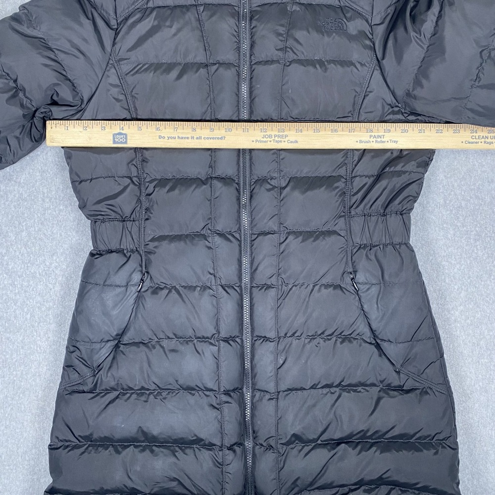 The North Face Metropolis Parka Women Large Black Pink Down Puffer Hooded Jacket - Picture 14 of 16